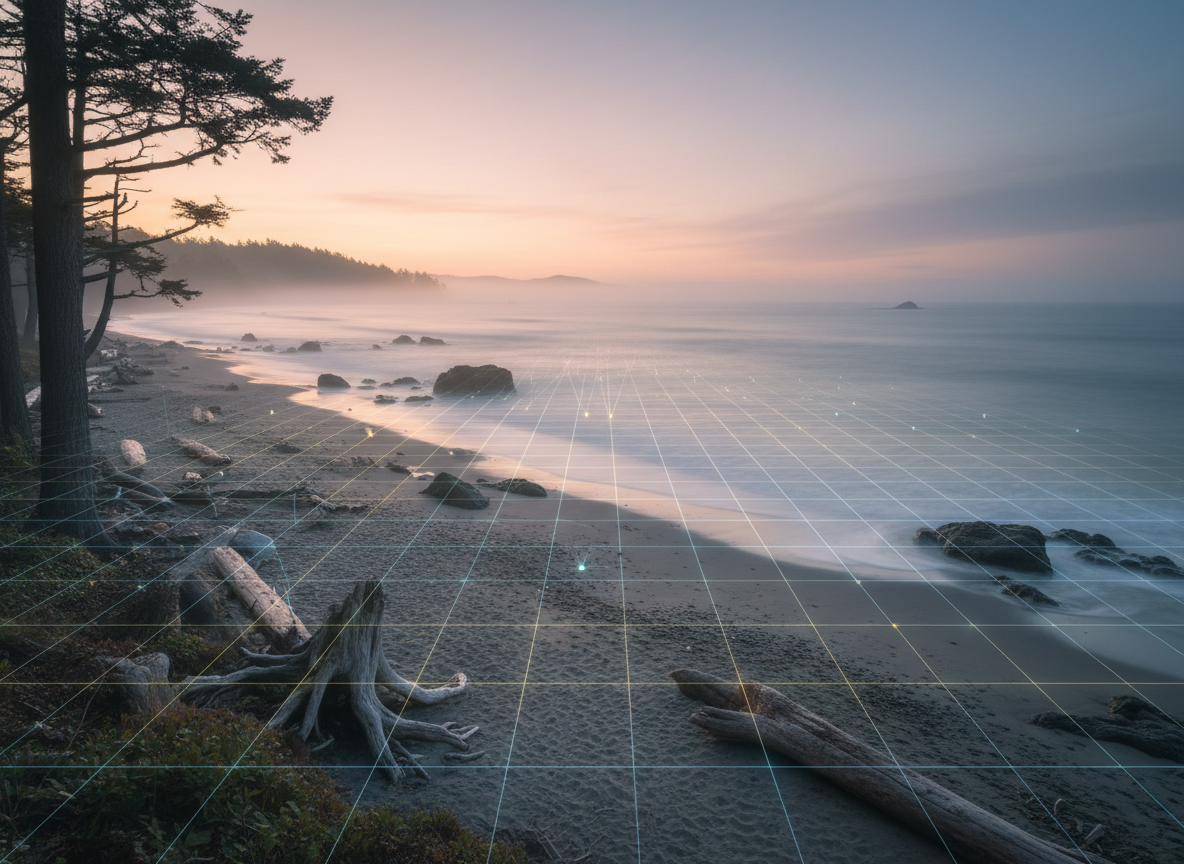 East Coast shoreline meeting a connected digital future